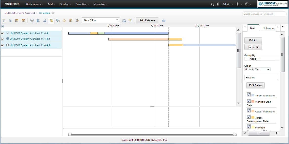 Focal Point product management template to quickly build roadmaps for your product