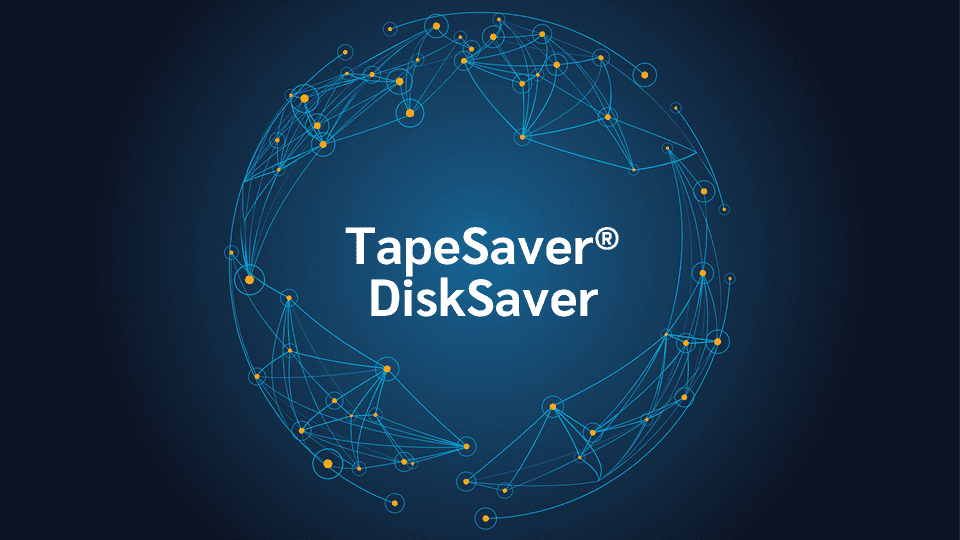 product name on an abstract blue and yellow background