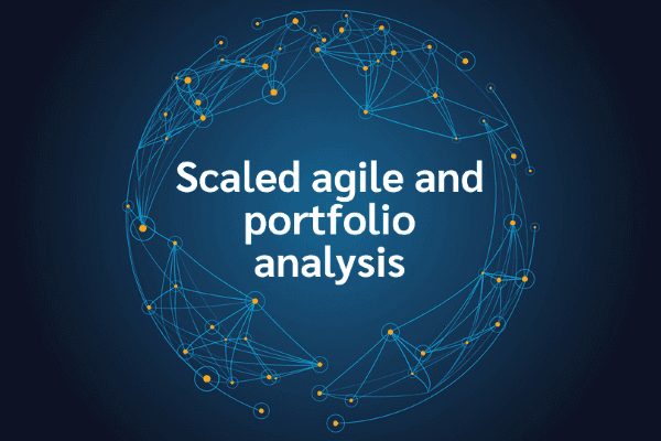 product name on an abstract blue and yellow background