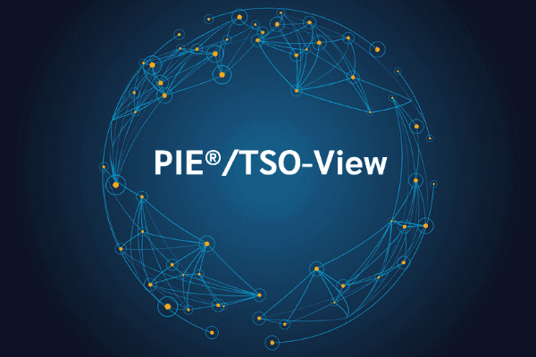 product name on an abstract blue and yellow background