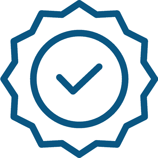 certificate with tick