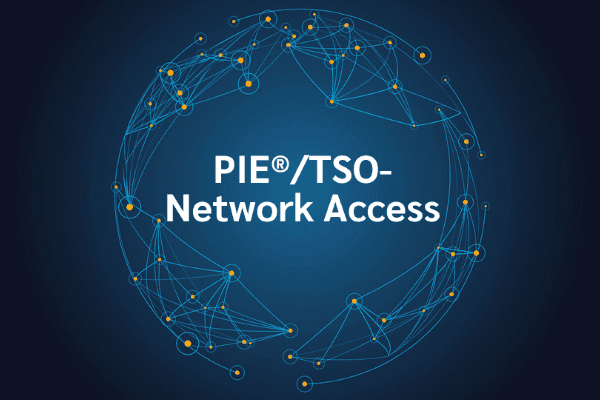 product name on an abstract blue and yellow background