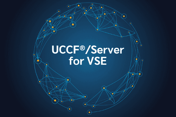 product name on an abstract blue and yellow background