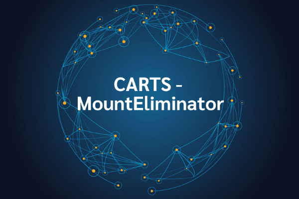 product name on an abstract blue and yellow background