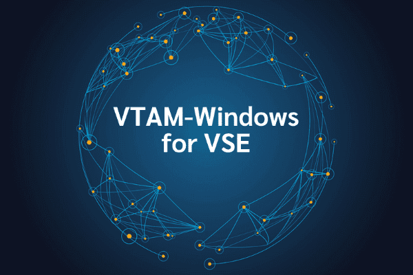 product name on an abstract blue and yellow background