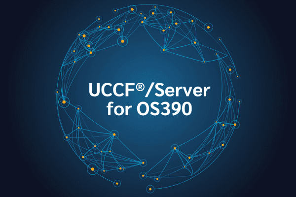 product name on an abstract blue and yellow background