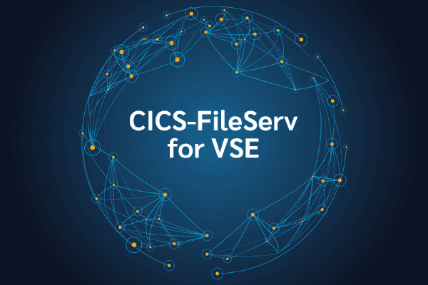 product name on an abstract blue and yellow background