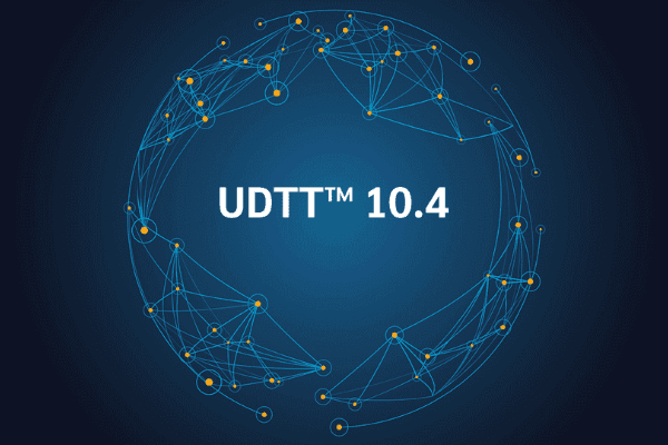 product name on an abstract blue and yellow background