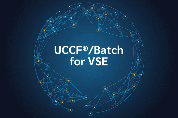 product name on an abstract blue and yellow background